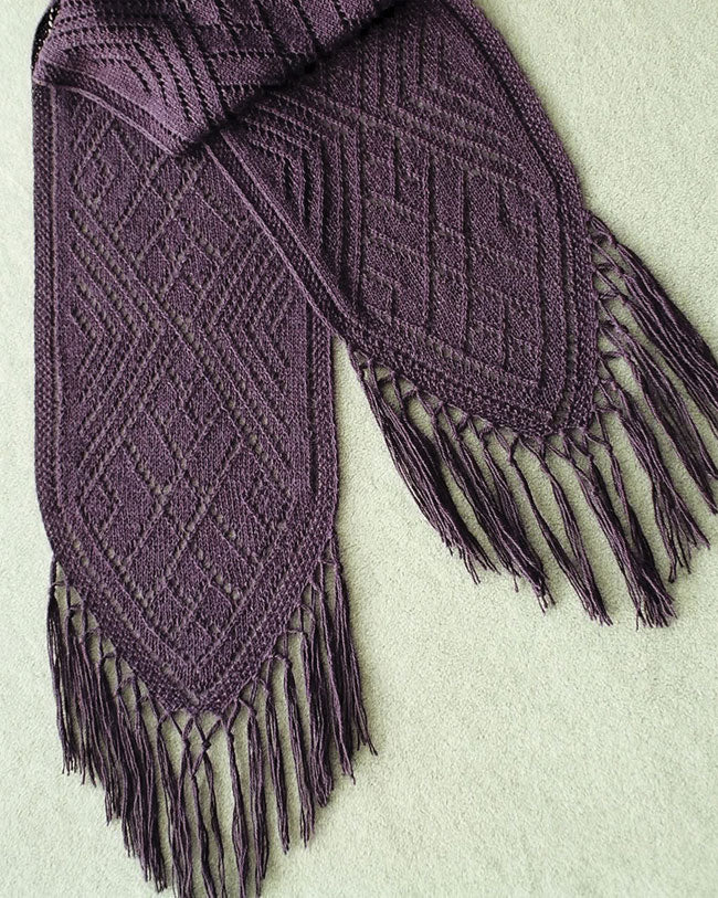 AC48e ~ Faina's Lace Scarf ~ PDF Digital Download