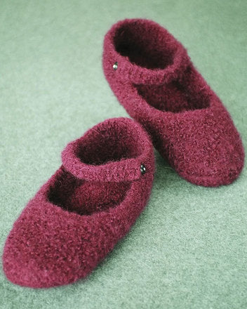 AC66e Crocheted Felt Ballet Slippers ~ PDF Digital Download