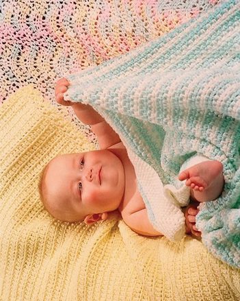 CH31e Easy Crochet Baby Blankets PDF Digital Download – Fiber Trends