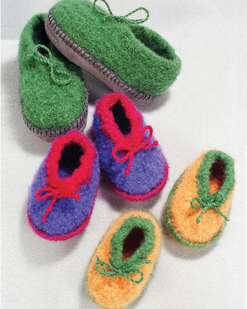 CH32 Crocheted Felt Slippers