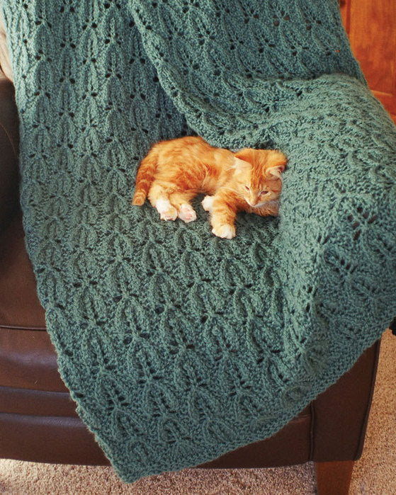 FT217 Leaf Lace Afghan – Fiber Trends