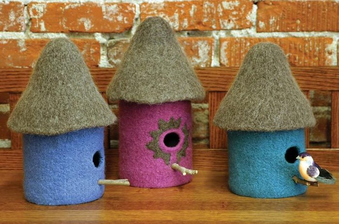 FT222e Felt Bird Houses ~ PDF Digital Download