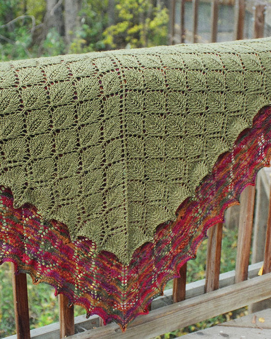 S2010e The Leaf Lace Shawl ~ PDF Digital Download
