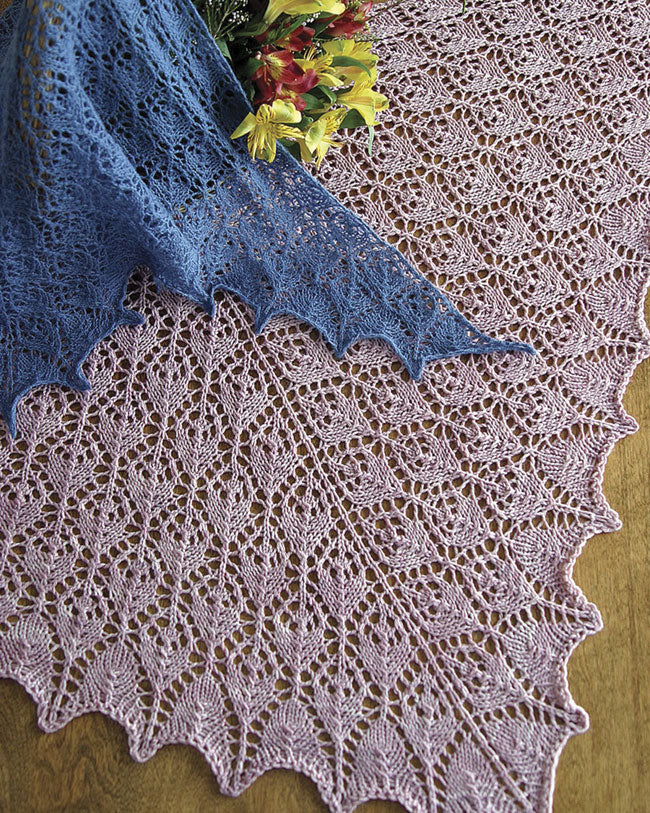 S2014e ~ The Flower Basket Shawl ~ PDF Digital Download