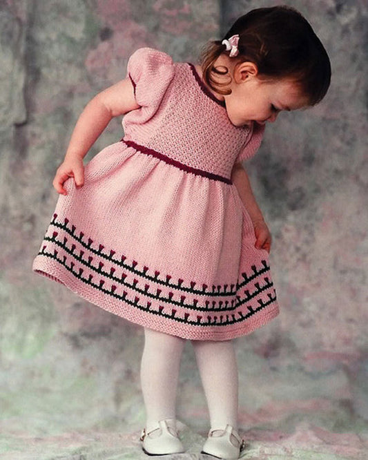 CH28e Pretty Flowers ~ Toddler's Dress ~ PDF Digital Download