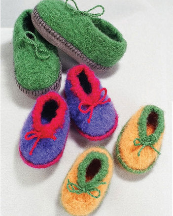 CH32e Crocheted Felt Slippers ~ PDF Digital Download