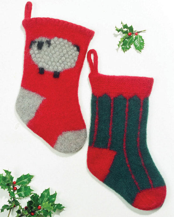 FT204e Felt Christmas Stockings ~ PDF Digital Download
