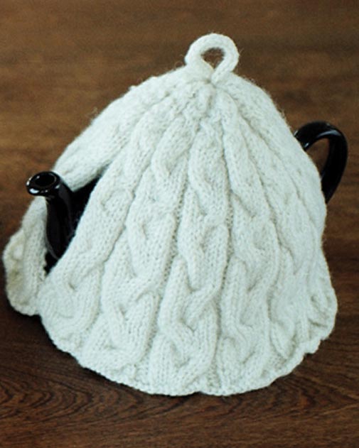 FT213e ~ Braided Cable Tea Cosies ~ PDF Digital Download