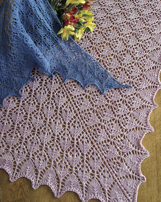 S2014e ~ The Flower Basket Shawl ~ PDF Digital Download