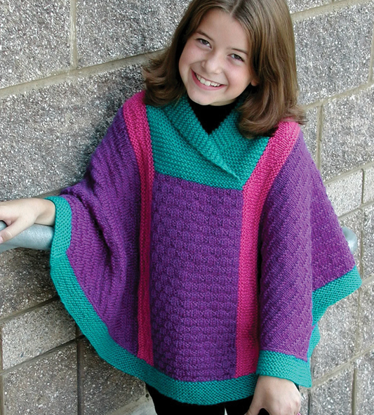 CH43 Valerie Poncho ~ Knitting Pattern